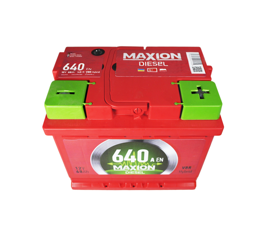 Автомобільний акумулятор MAXION Diesel 68Ah 640A R+