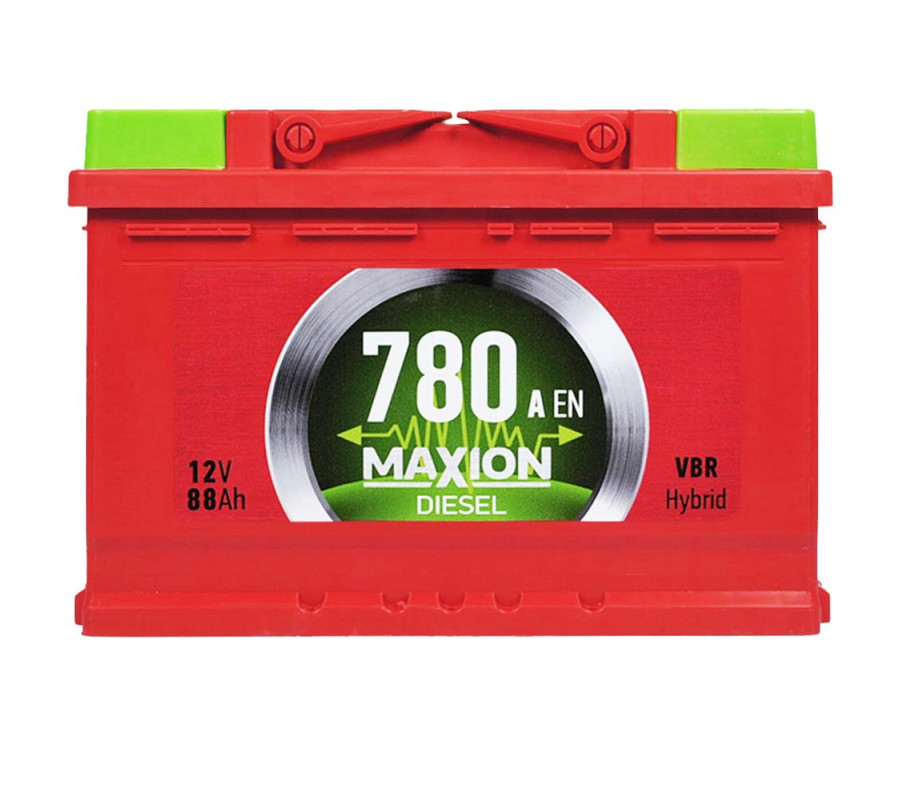 Автомобільний акумулятор MAXION Diesel 88Ah 780A R+