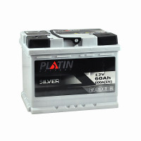 Автомобільний акумулятор PLATIN Silver 60Ah 600A L+