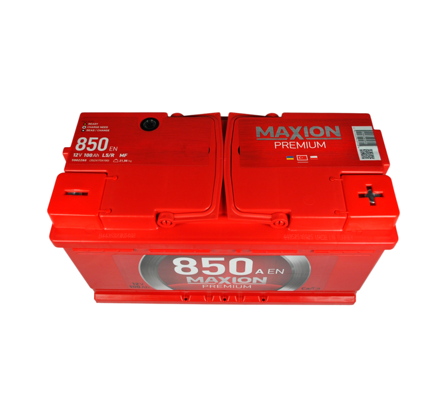 Автомобільний акумулятор MAXION Premium TR 100 Аh 850A R+