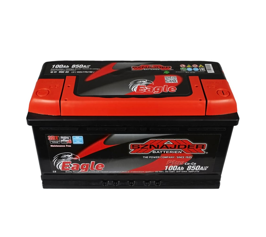 Автомобильный аккумулятор SZNAJDER Plus 100Ah 850A R+ 