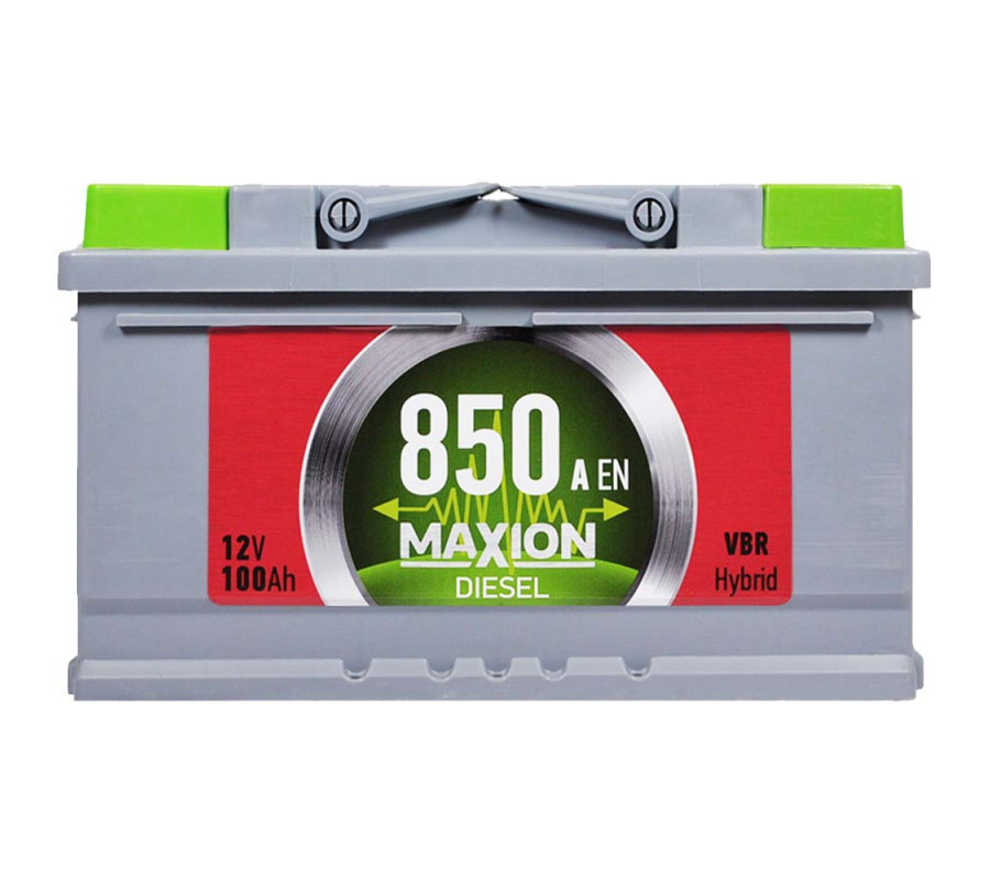 Автомобильный аккумулятор MAXION Diesel 100Ah 850A R+