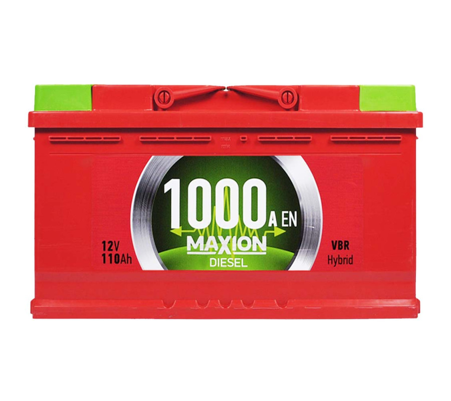Автомобильный аккумулятор MAXION Diesel 110Ah 1000A R+