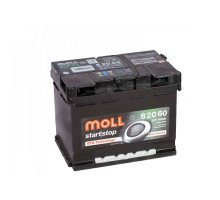 Автомобильный аккумулятор MOLL EFB 60Ah 640A R+ Start Stop