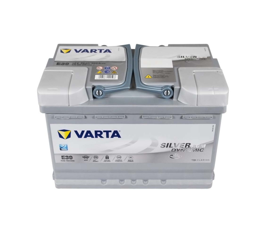 Автомобільний акумулятор Varta Silver Dynamic 70Ач 760А E39 (A7) AGM