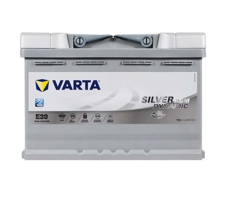 Автомобільний акумулятор Varta Silver Dynamic 70Ач 760А E39 (A7) AGM