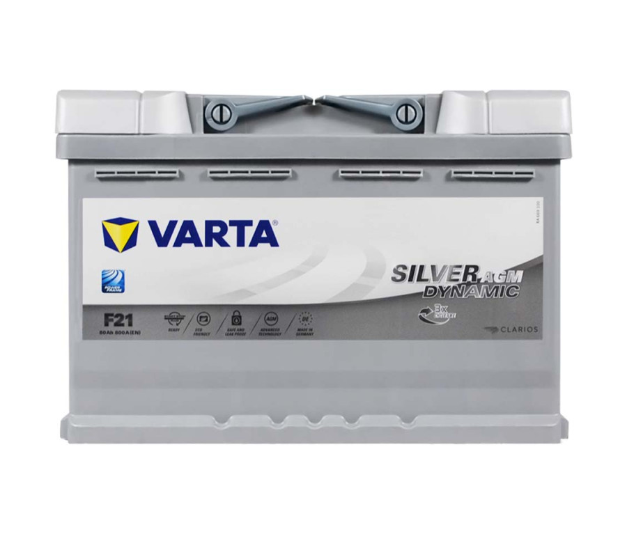 Автомобільний акумулятор Varta Silver Dynamic 80Ач 800А F21 AGM