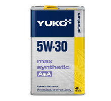 Автомобільна моторна олива YUKO MAX SYNTHETIC A/A 5W-30 4л