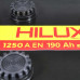 Автомобильный аккумулятор HILUX Black 190Ah 1250A L+