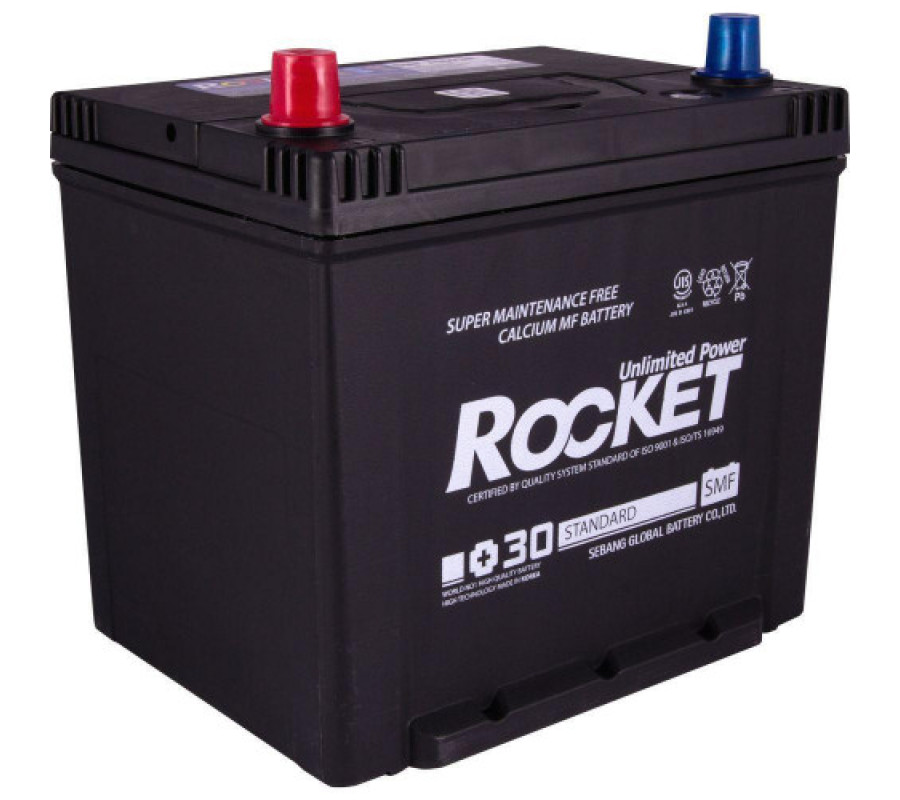 Автомобильный аккумулятор Rocket 65Ah 590CCA 75D23R