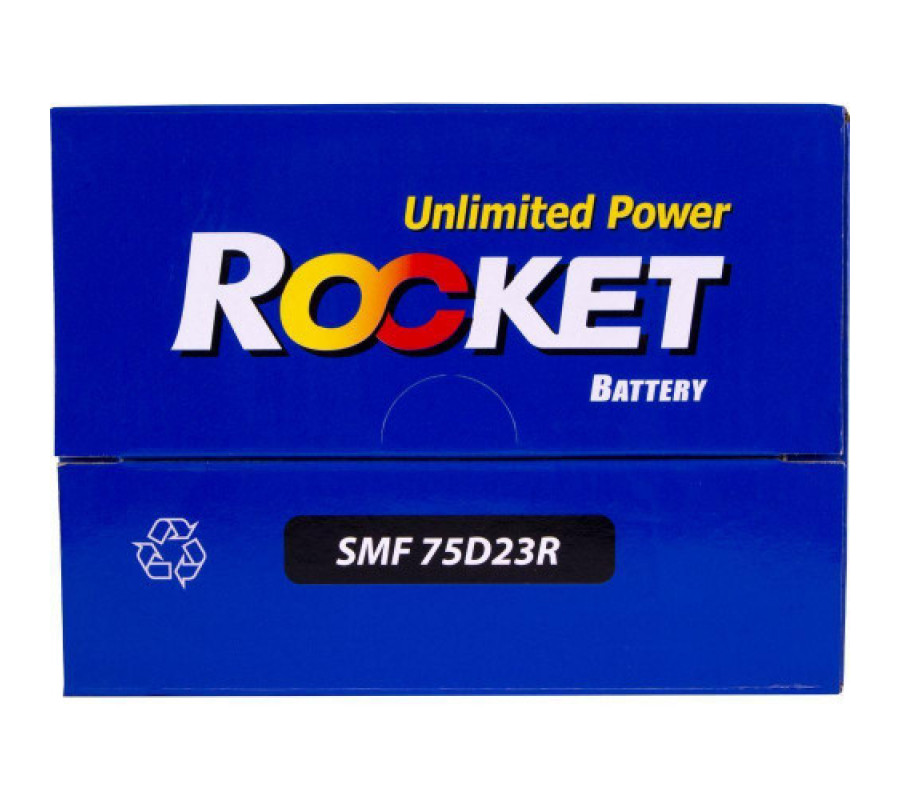Автомобильный аккумулятор Rocket 65Ah 590CCA 75D23R