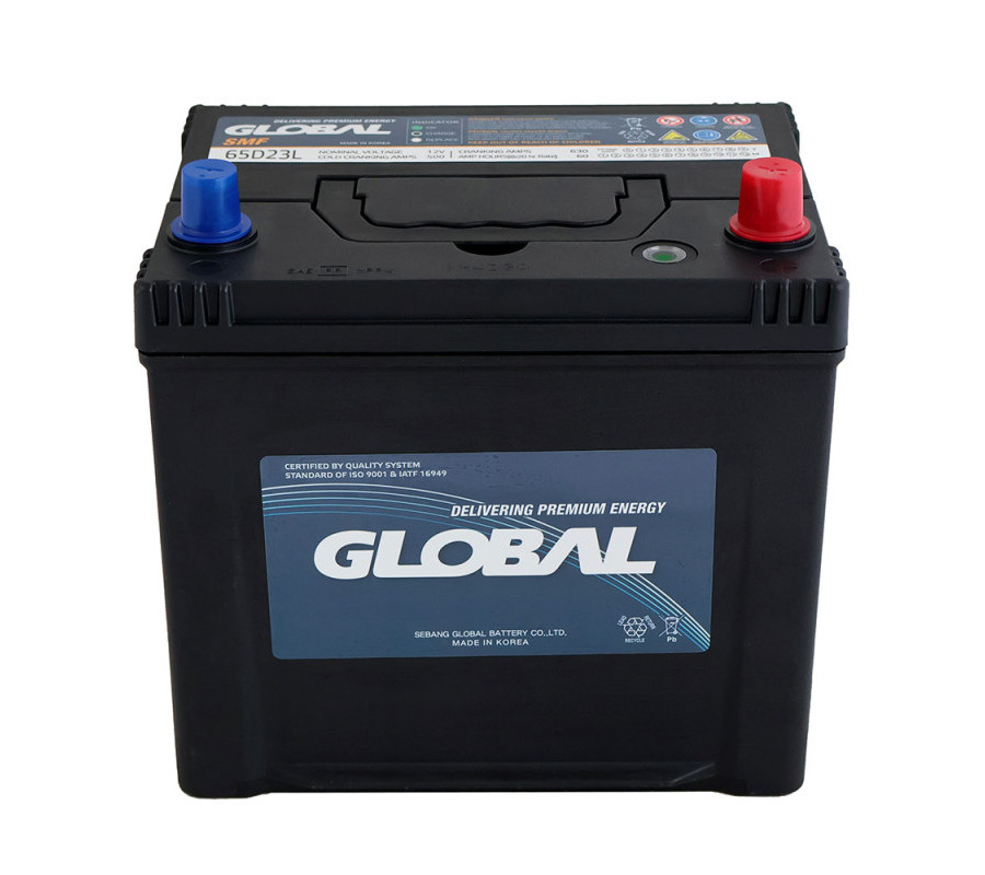 Автомобильный аккумулятор GLOBAL Asia 60Ah 500A R+ SMF 65D23L