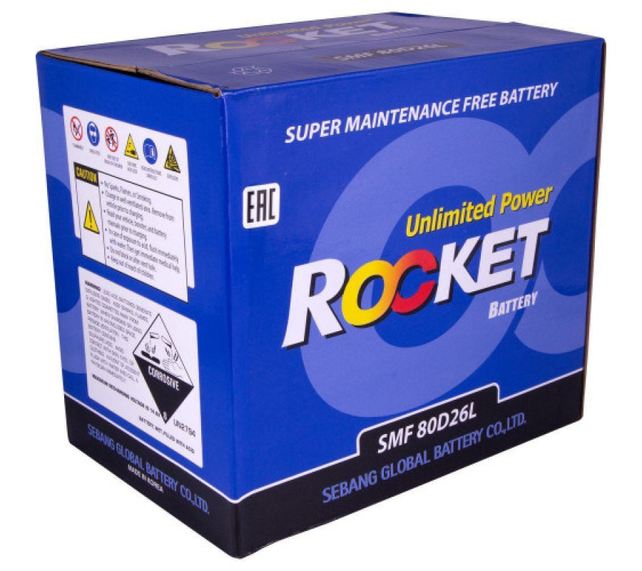 Автомобильный аккумулятор Rocket 70Ah 600CCA 80D26L