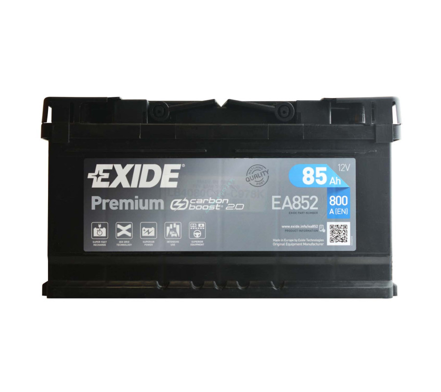 Автомобильный аккумулятор Exide Premium 85Ah 800A EA852