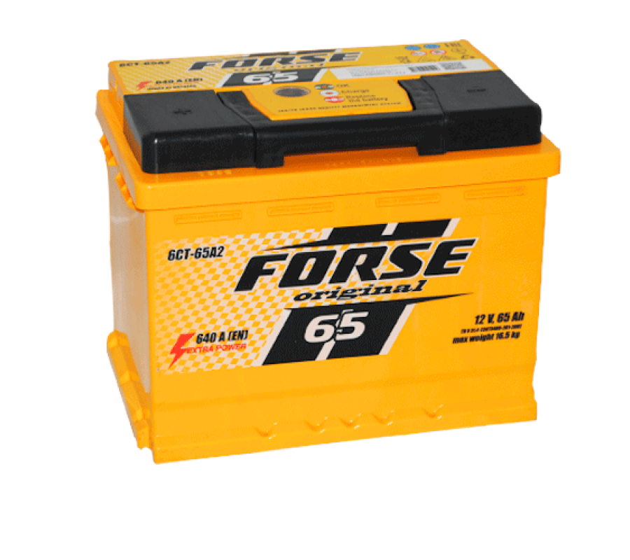 Автомобільний акумулятор FORSE 65Ah 640A L+ 