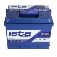 Автомобільний акумулятор ISTA 7 Series/Premium 60Ah 600A L+