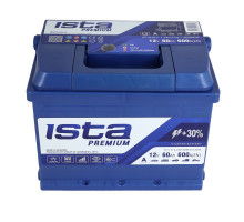 Автомобільний акумулятор ISTA 7 Series/Premium 60Ah 600A L+