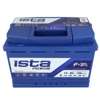 Автомобільний акумулятор ISTA 7 Series/Premium 80Ah 760A R+