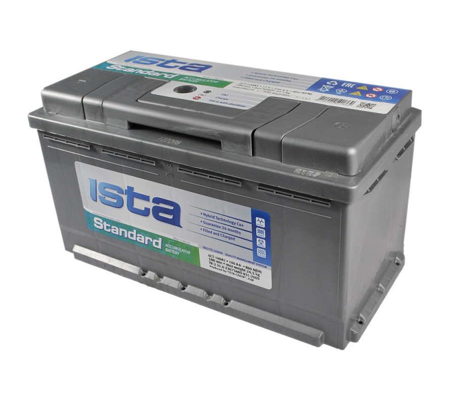 Автомобільний акумулятор ISTA Standard 100Аh 800A R+