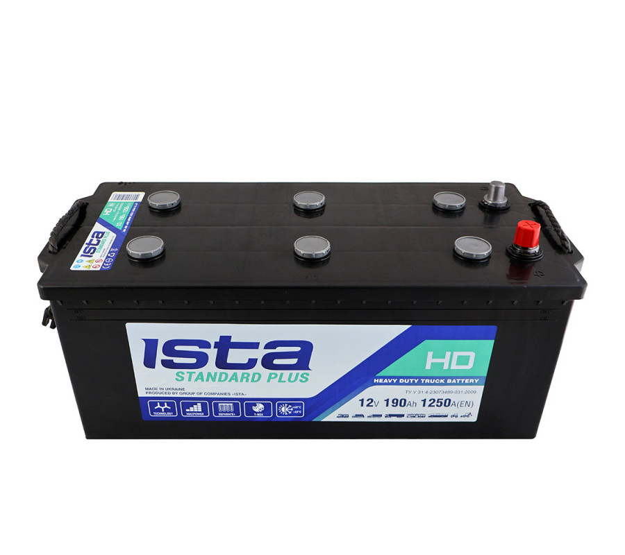 Автомобильный аккумулятор ISTA Standard Plus 190Аh 1250A L+