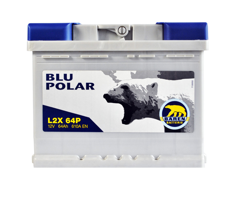Автомобильный аккумулятор BAREN Blu polar 64Аh 610А L+
