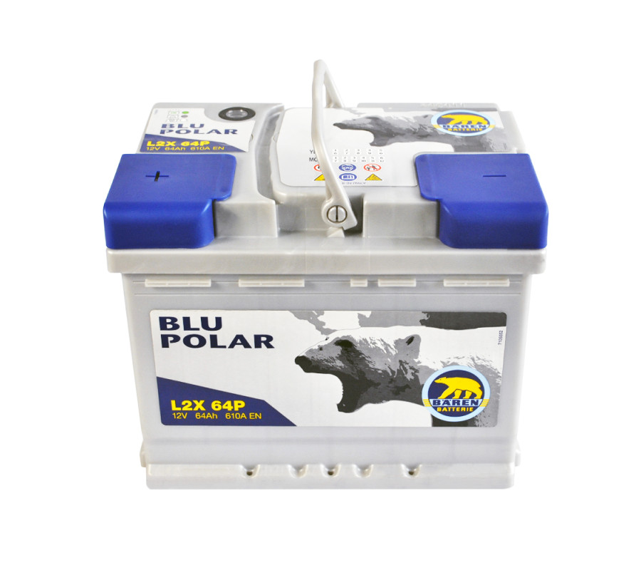 Автомобильный аккумулятор BAREN Blu polar 64Аh 610А L+