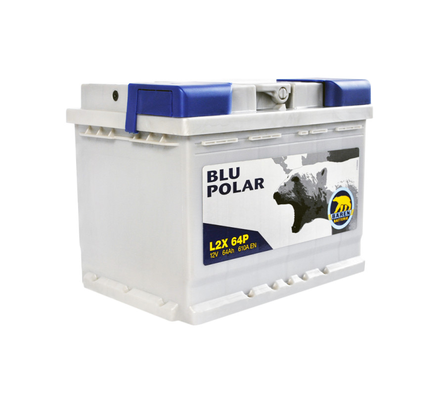 Автомобильный аккумулятор BAREN Blu polar 64Аh 610А L+