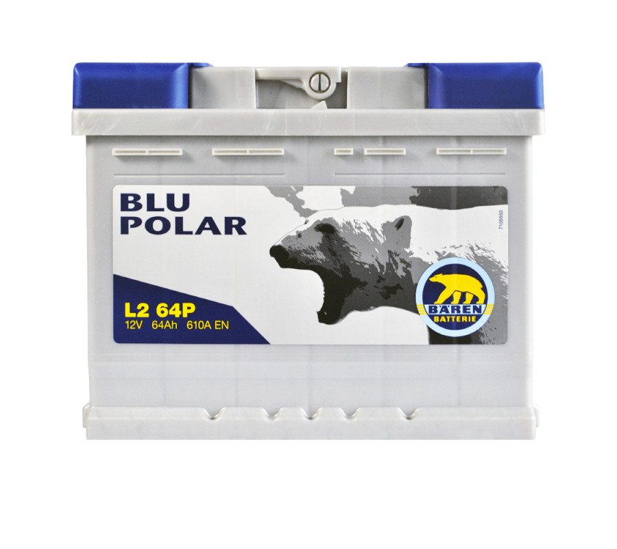 Автомобильный аккумулятор BAREN Blu polar 64Аh 610А R+