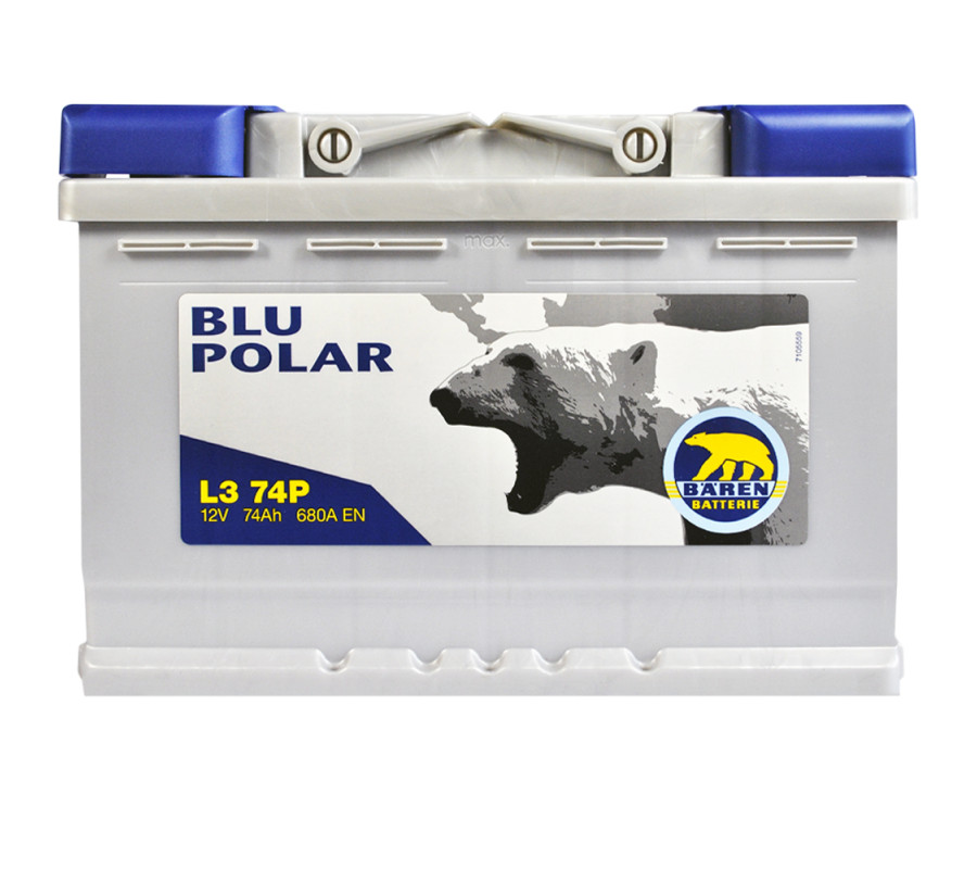Автомобильный аккумулятор BAREN Blu polar 74Аh 680А R+