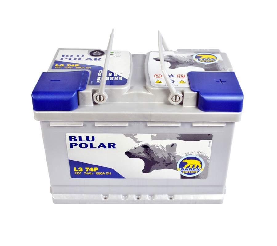 Автомобильный аккумулятор BAREN Blu polar 74Аh 680А R+