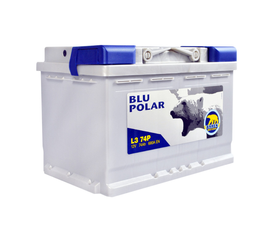 Автомобильный аккумулятор BAREN Blu polar 74Аh 680А R+