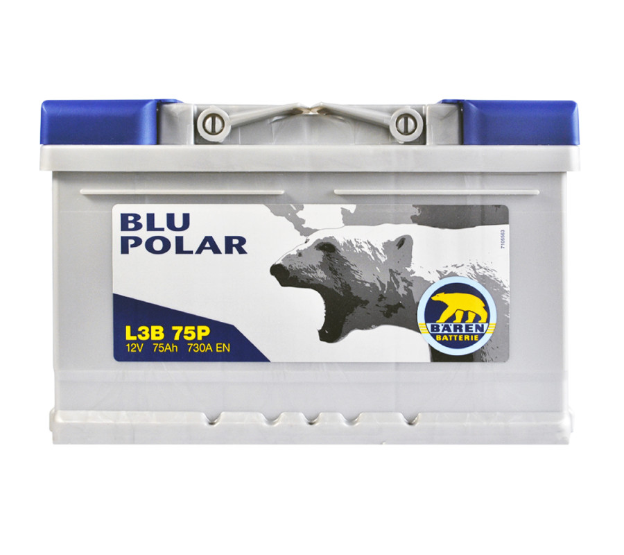 Автомобильный аккумулятор BAREN Blu polar 75Аh 730А R+