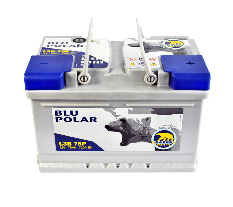 Автомобильный аккумулятор BAREN Blu polar 75Аh 730А R+