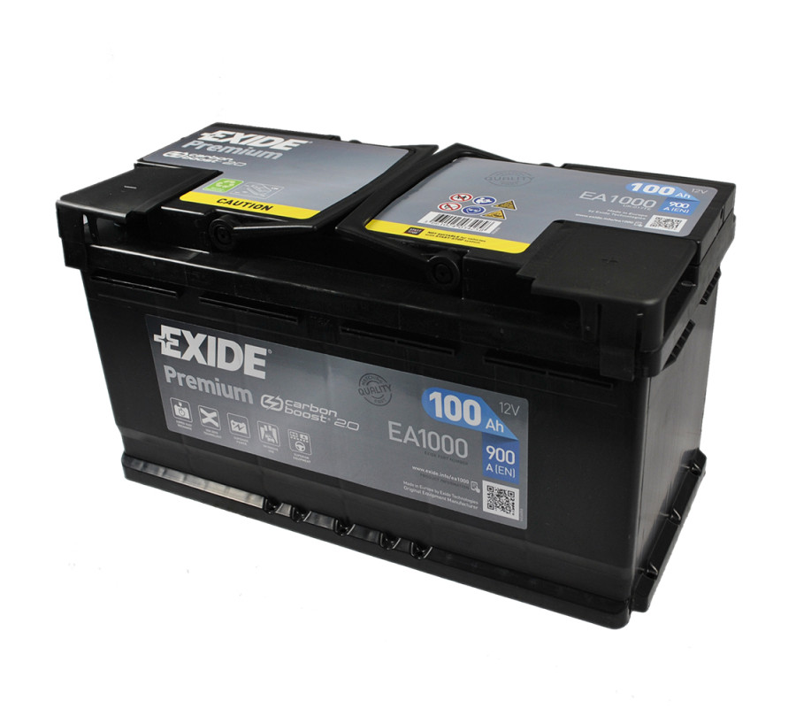Автомобильный аккумулятор Exide Premium 100Ah 900A EA1000