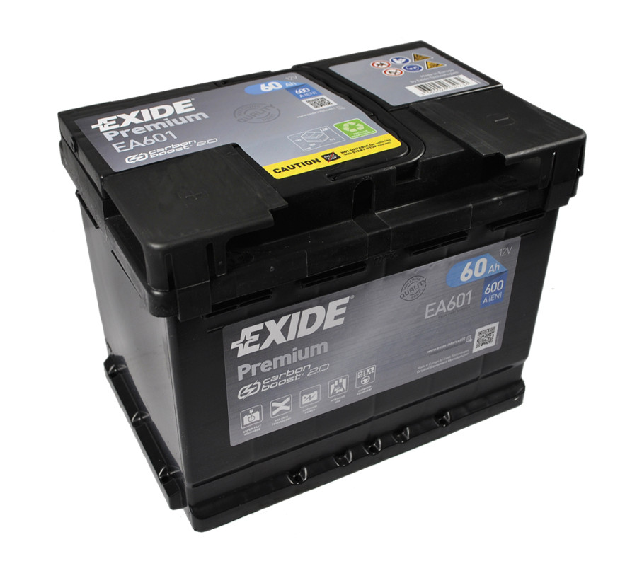 Автомобильный аккумулятор Exide Premium 60Ah 600A EA601
