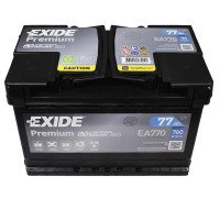 Автомобільний акумулятор Exide Premium 77Ah 760A EA770