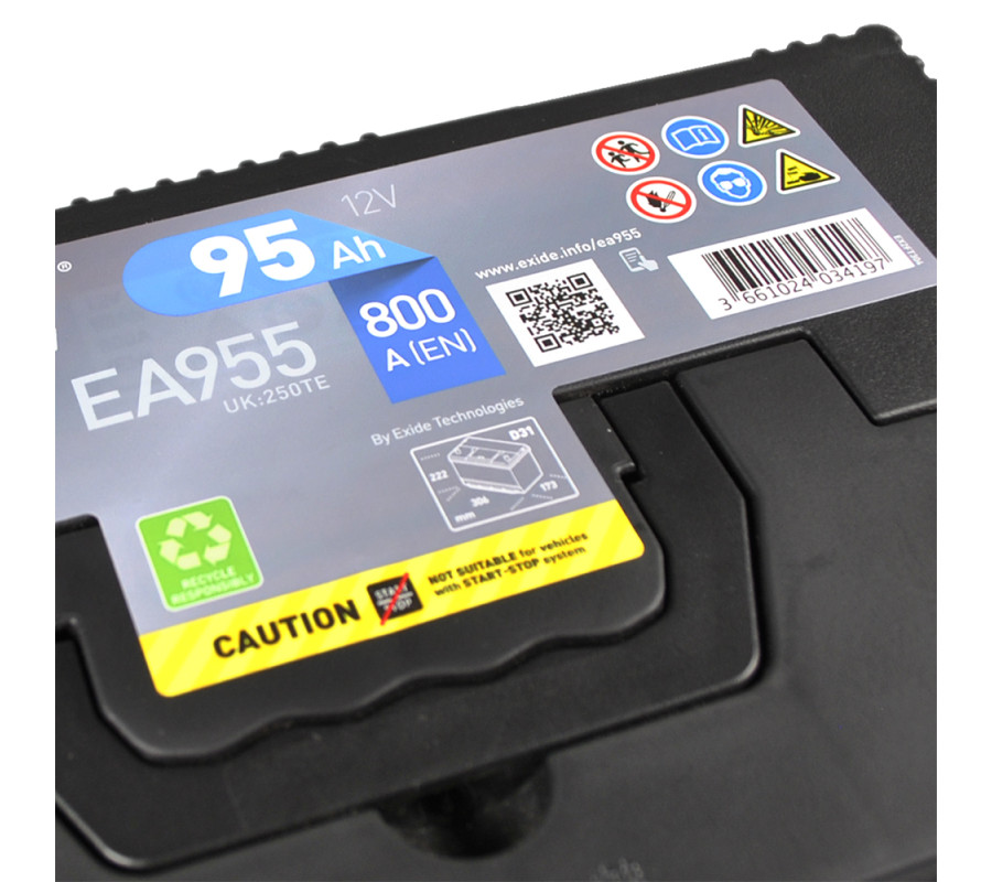 Автомобильный аккумулятор Exide Premium 95Ah 800A EA955