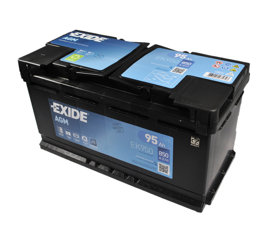 Автомобильный аккумулятор Exide 95Ah 850 A Start Stop AGM EK950