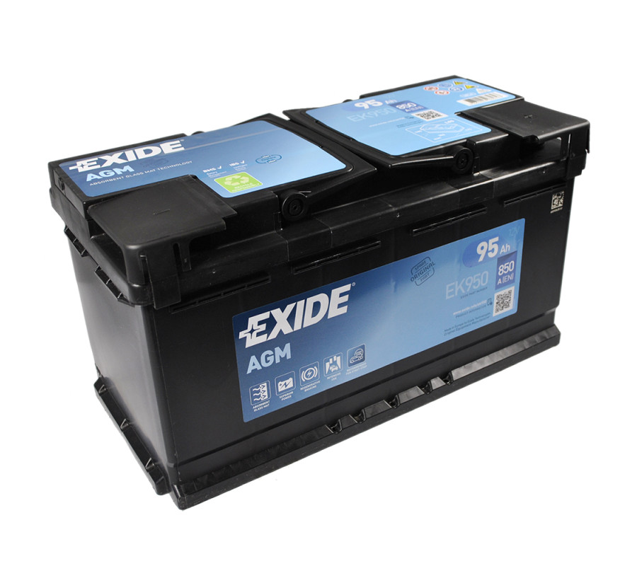Автомобильный аккумулятор Exide 95Ah 850 A Start Stop AGM EK950