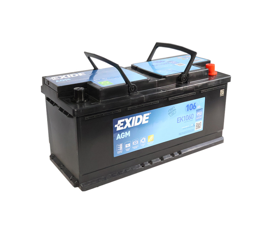 Автомобильный аккумулятор Exide 106Ah 950A Start Stop AGM EK1060