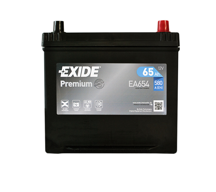 Автомобильный аккумулятор Exide Premium 65Ah 580A EA654