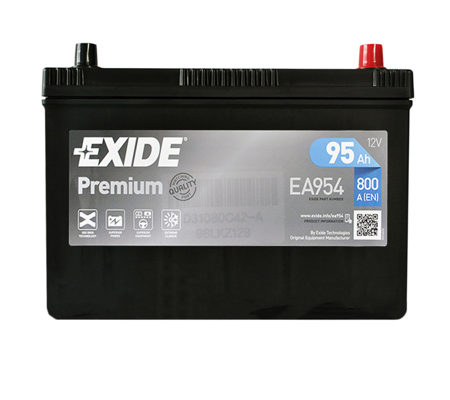 Автомобильный аккумулятор Exide Premium 95Ah 800A EA954