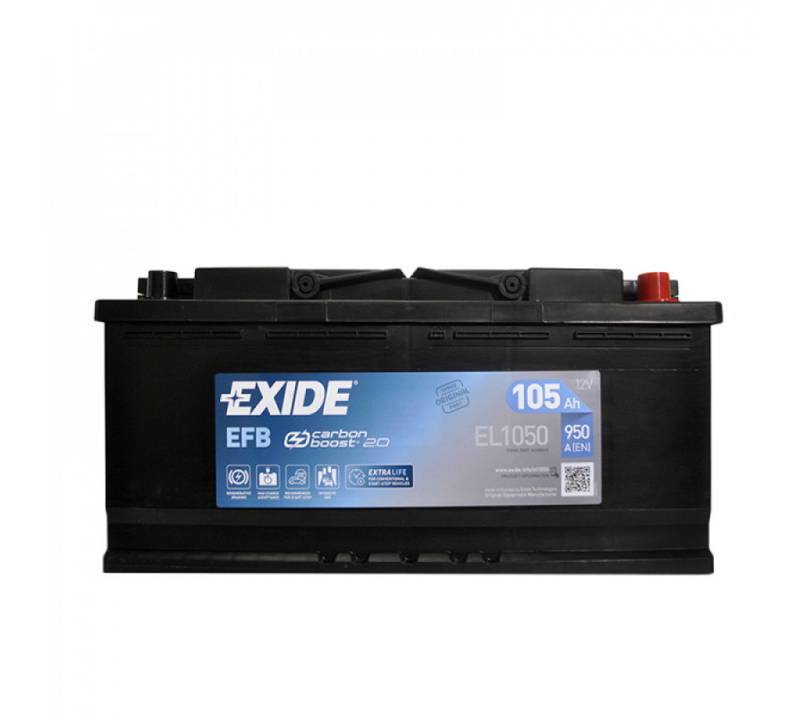 Автомобильный аккумулятор Exide 105Ah 950A Start Stop EFB EL1050