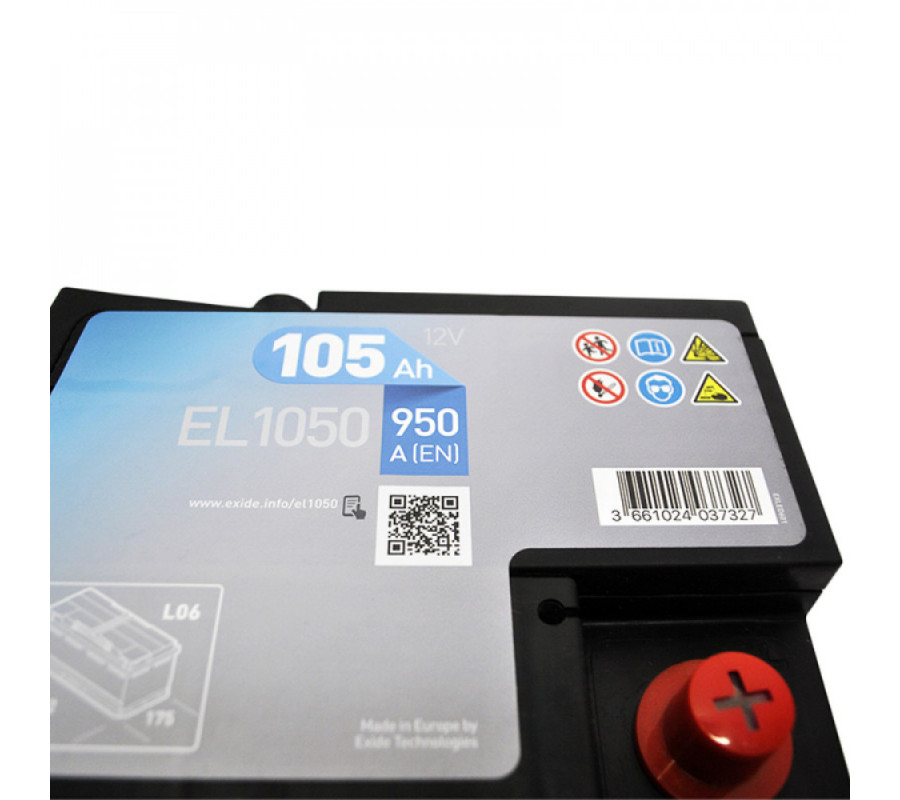Автомобильный аккумулятор Exide 105Ah 950A Start Stop EFB EL1050