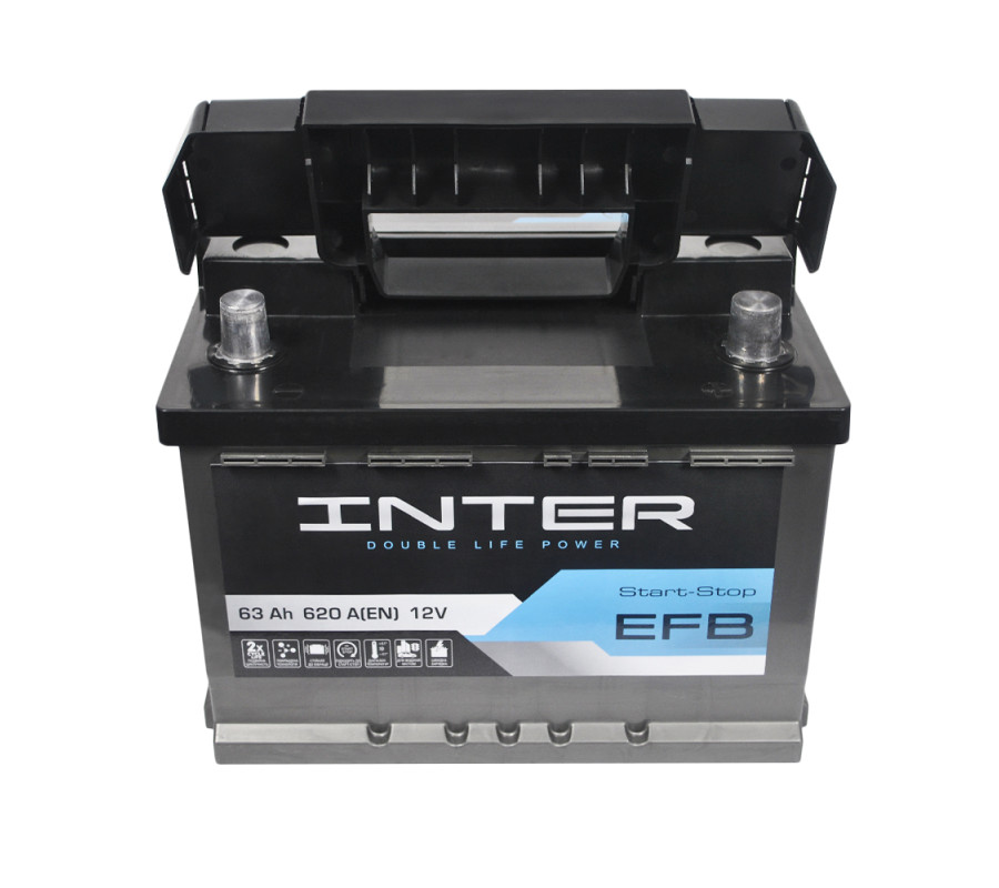 Автомобильный аккумулятор WESTA INTER EFB 63Ah 620A R+