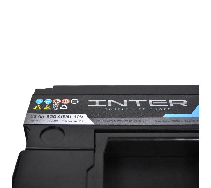 Автомобильный аккумулятор WESTA INTER EFB 63Ah 620A R+