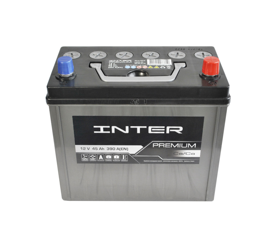 Автомобильный аккумулятор WESTA INTER Premium Asia 45Ah 390A R+