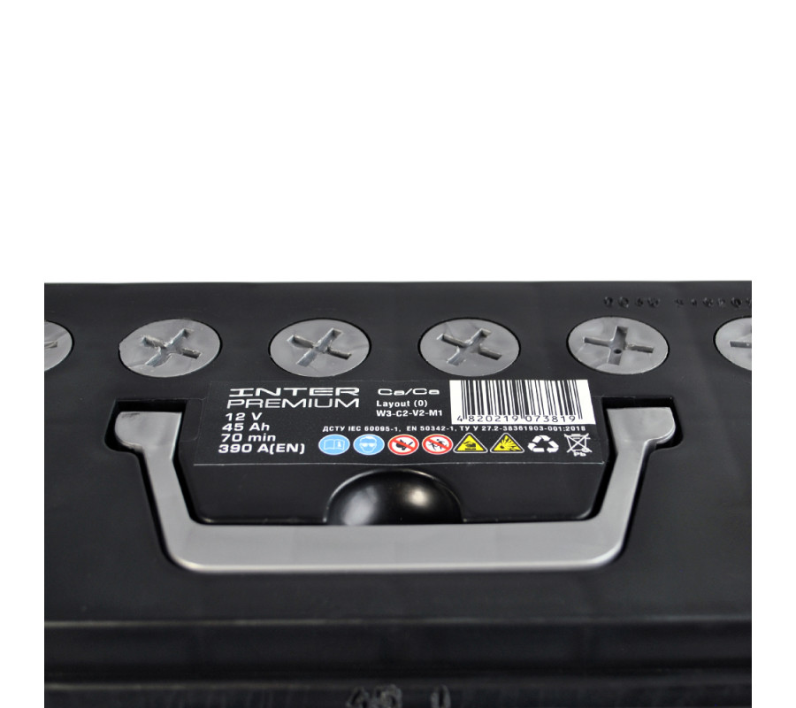 Автомобильный аккумулятор WESTA INTER Premium Asia 45Ah 390A R+