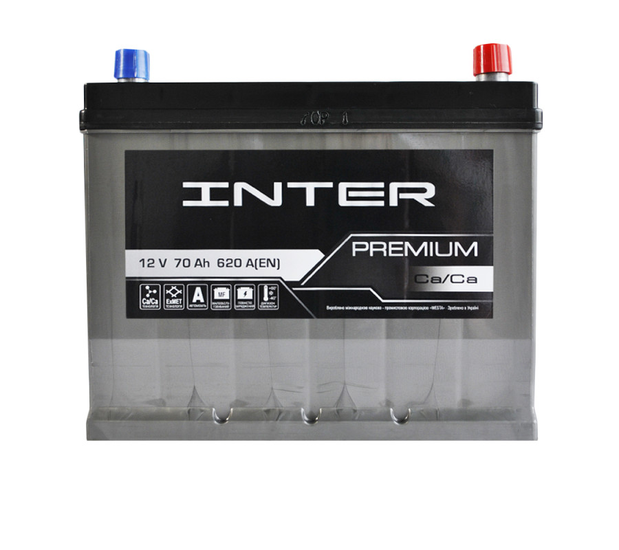 Автомобильный аккумулятор WESTA INTER Premium Asia 70Ah 620A R+