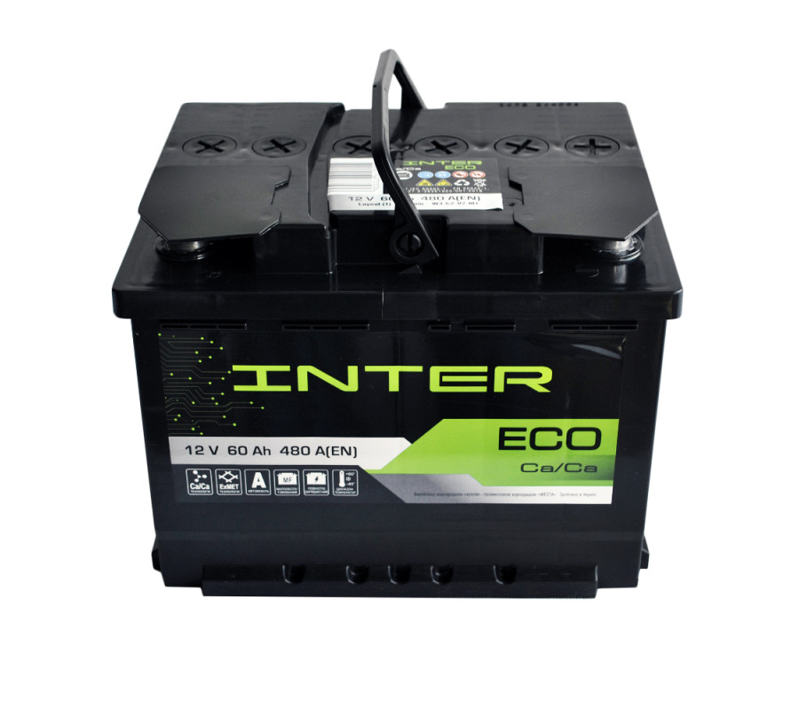 Автомобильный аккумулятор WESTA Inter Eco 60Ah 480A L+